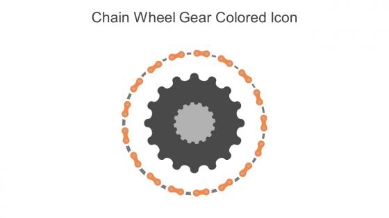 Chain Wheel Gear Colored Icon In Powerpoint Pptx Png And Editable Eps Format