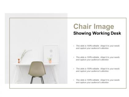Chair image showing working desk