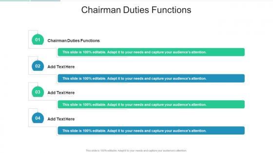 Chairman Duties Functions In Powerpoint And Google Slides Cpb