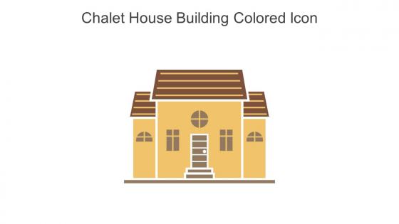 Chalet House Building Colored Icon In Powerpoint Pptx Png And Editable Eps Format