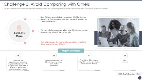 Challenge 3 Avoid Comparing With Others Critical Dimensions And Scenarios Of CIO Transition