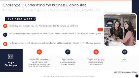 Challenge 5 Understand The Business Capabilities Cio Transition Technology Strategy Organization