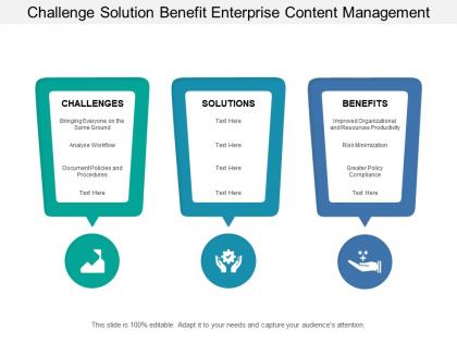 Problem Solution Benefit - Slide Team