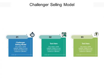 Challenger selling model ppt powerpoint presentation file template cpb