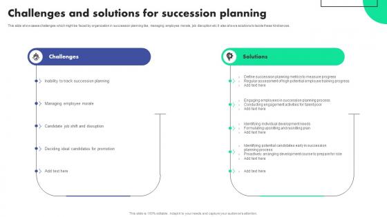 Challenges And Solutions For Planning Succession Planning To Identify Talent And Critical Job Roles