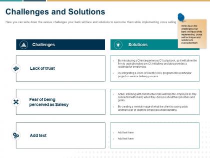 Challenges and solutions ppt powerpoint presentation slides example topics