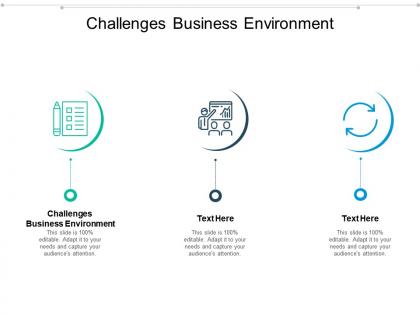 Challenges business environment ppt powerpoint presentation pictures images cpb