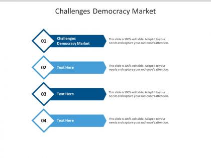 Challenges democracy market ppt powerpoint presentation infographics gallery cpb