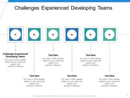 Challenges experienced developing teams ppt powerpoint presentation layouts guide cpb