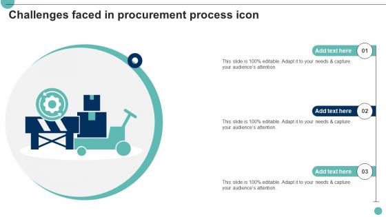 Challenges Faced In Procurement Process Icon