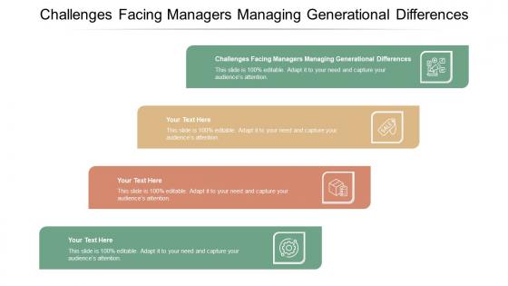 Challenges Facing Managers Managing Generational Differences Ppt Powerpoint Presentation Layouts Cpb