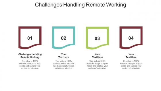 Challenges handling remote working ppt powerpoint presentation portfolio styles cpb