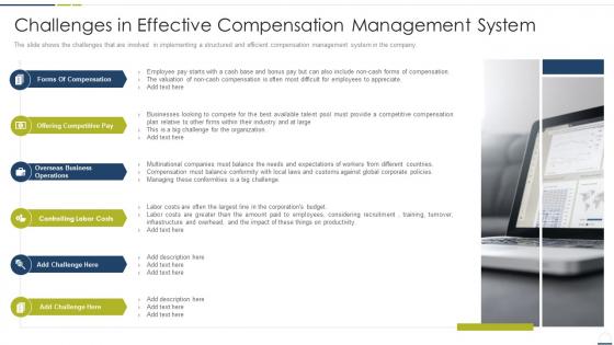 Challenges in effective compensation management system