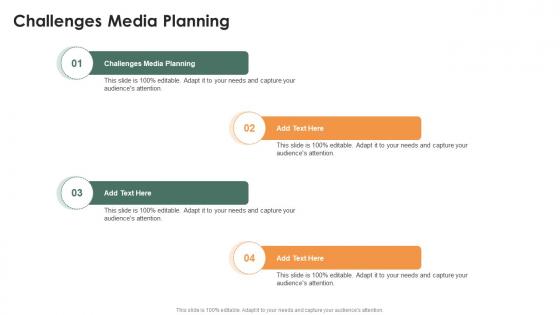 Challenges Media Planning In Powerpoint And Google Slides Cpb