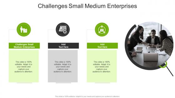 Challenges Small Medium Enterprises In Powerpoint And Google Slides Cpb