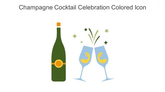 Champagne Cocktail Celebration Colored Icon In Powerpoint Pptx Png And Editable Eps Format