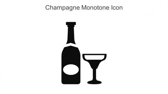 Champagne Monotone Icon In Powerpoint Pptx Png And Editable Eps Format