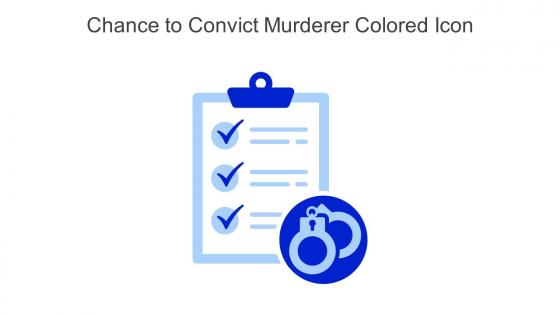 Chance To Convict Murderer Colored Icon In Powerpoint Pptx Png And Editable Eps Format