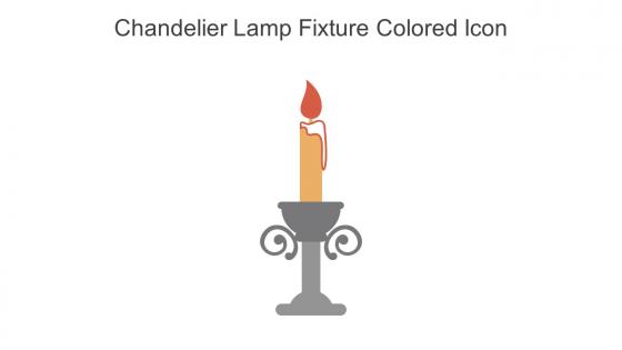 Chandelier Lamp Fixture Colored Icon In Powerpoint Pptx Png And Editable Eps Format