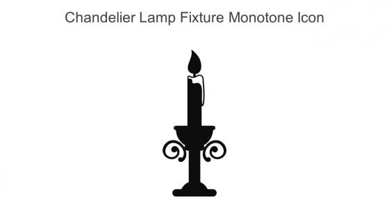 Chandelier Lamp Fixture Monotone Icon In Powerpoint Pptx Png And Editable Eps Format