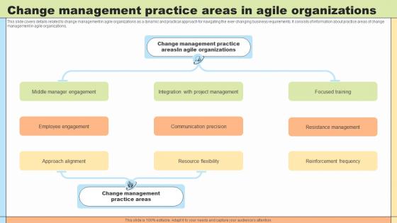 Change Agility Change Management Practice Areas In Agile Organizations CM SS V
