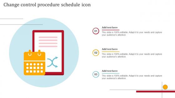 Change Control Procedure Schedule Icon
