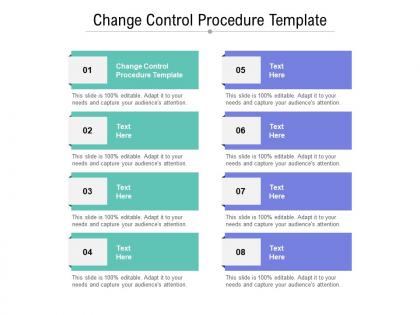 Change control procedure template ppt powerpoint presentation file layout ideas cpb