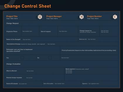 Change control sheet requests m1266 ppt powerpoint presentation infographic template rules