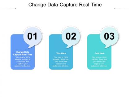 Change data capture real time ppt powerpoint presentation professional graphics download cpb