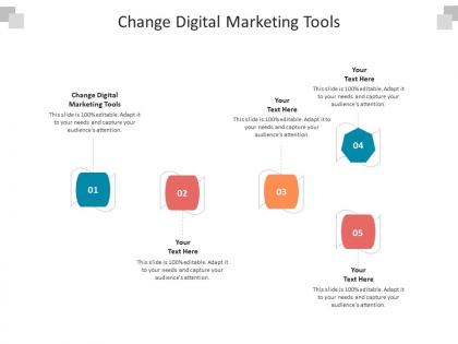 Change digital marketing tools ppt powerpoint presentation infographics outline cpb