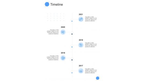 Change Implementation Proposal Timeline One Pager Sample Example Document