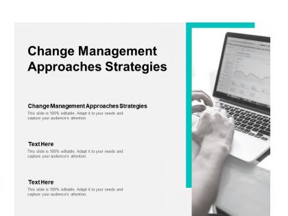 Change management approaches strategies ppt powerpoint presentation maker cpb