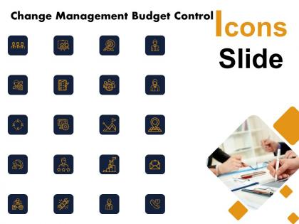 Change management budget control icons slide l1195 ppt slides