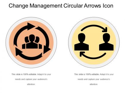 Change management circular arrows icon