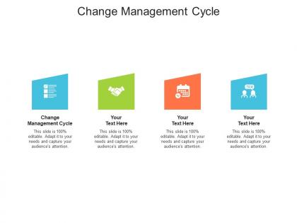 Change management cycle ppt powerpoint presentation model show cpb