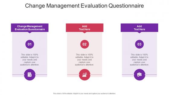 Change Management Evaluation Questionnaire In Powerpoint And Google Slides Cpb