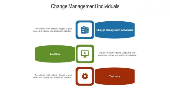 Change management individuals ppt powerpoint presentation show gallery cpb