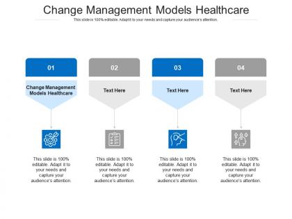 Change management models healthcare ppt powerpoint presentation infographics slides cpb