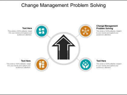 Change management problem solving ppt powerpoint presentation portfolio design inspiration cpb