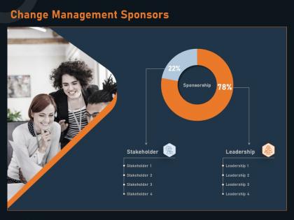 Change management sponsors stakeholder m1269 ppt powerpoint presentation styles icon
