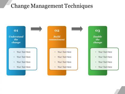 Change management techniques powerpoint slide designs