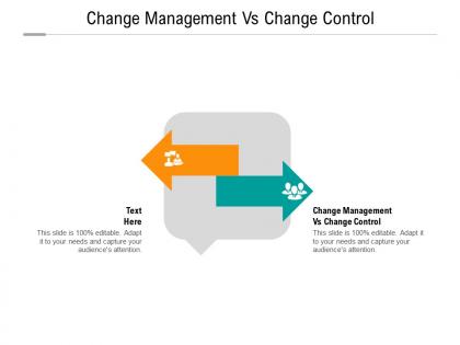 Change management vs change control ppt powerpoint presentation ideas sample cpb