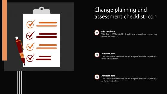 Change Planning And Assessment Checklist Icon