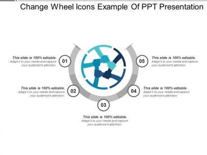 Change wheel icons powerpoint presentation examples