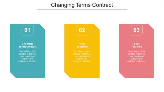 Changing Terms Contract Ppt Powerpoint Presentation Ideas Show Cpb