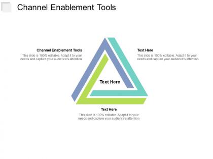 Channel enablement tools ppt powerpoint presentation ideas backgrounds cpb