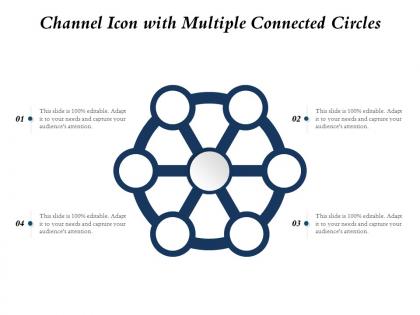 Channel icon with multiple connected circles