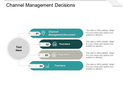 Channel management decisions ppt powerpoint presentation portfolio clipart cpb