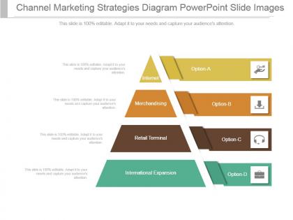 Channel marketing strategies diagram powerpoint slide images