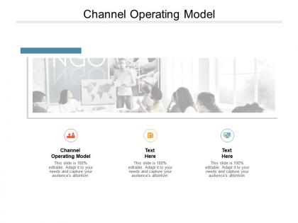 Channel operating model ppt powerpoint presentation outline ideas cpb